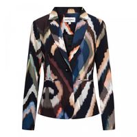 &Co - Antraciet Blazer print - Maat S