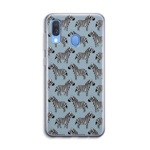Zebra: Samsung Galaxy A40 Transparant Hoesje