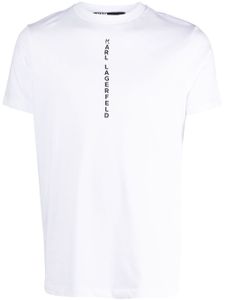 Karl Lagerfeld t-shirt à logo imprimé - Blanc