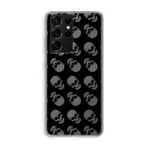Musketon Skulls: Samsung Galaxy S21 Ultra Transparant Hoesje