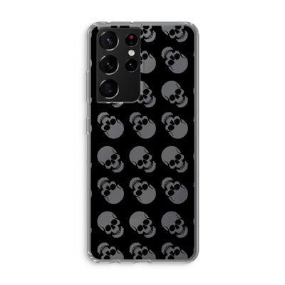 Musketon Skulls: Samsung Galaxy S21 Ultra Transparant Hoesje