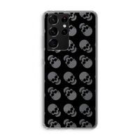 Musketon Skulls: Samsung Galaxy S21 Ultra Transparant Hoesje