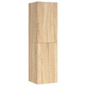 vidaXL Tv-meubel 30,5x30x110 cm bewerkt hout sonoma eikenkleurig