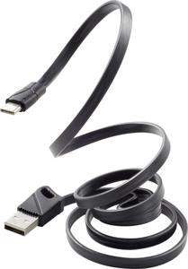 Renkforce USB-kabel USB 2.0 USB-A stekker, USB-C stekker 1.00 m Zwart RF-3376014