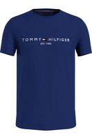 Tommy Hilfiger Slim Fit T-Shirt ronde hals blauw, Motief - thumbnail