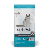 SCHESIR Adult Sterilized & Light Rich in fish - droog kattenvoer - 10kg