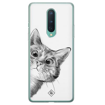 OnePlus 8 siliconen hoesje - Peekaboo