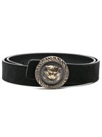 Just Cavalli ceinture en cuir à motifs Tiger Head - Noir