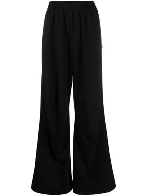 MM6 Maison Margiela pantalon évasé à taille haute - Noir