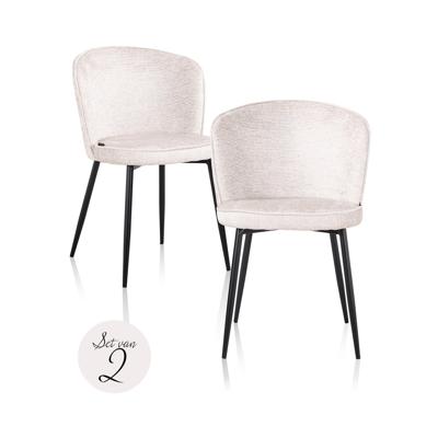 Eetkamerstoel Sandy crème fusion (Set van 2)