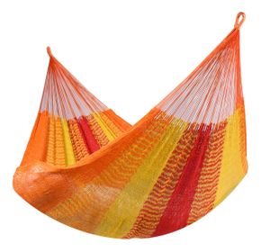 'Cancún' Fuego XXL Hangmat - 200 kg - Oranje - Mexicaans, Weerbestendig - Tropilex