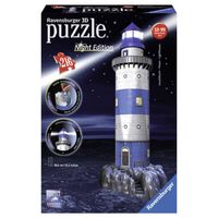Ravensburger 3D puzzel vuurtoren Night Edition - 216 stukjes - thumbnail