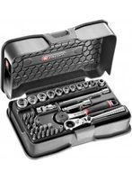 Facom Complete Doppenset 6-Kant 1/4&apos;&apos; En Access Met Ratels R.180Hx En R.161B - R.161-6P6HXPB - R.161-6P6HXPB