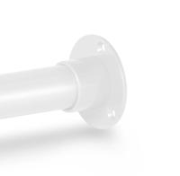 Muurflens Ø32 mm wit - per stuk