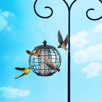 3 kg Capaciteit Metalen Outdoor Opknoping Vogelvoederhuisje Weerbestendige Bal-Vormige Vogel Gieter Tuindecoratie Binnenplaats Patio