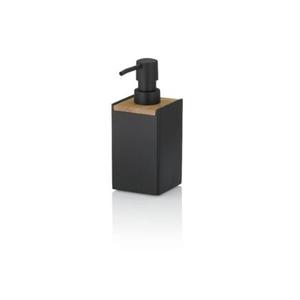 Zeepdispenser, Hout, Zwart - Kela | Cube