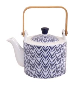 Theepot van porselein - Nippon Blue - Tokyo Design Studio - 800ml - 12 x 13cm