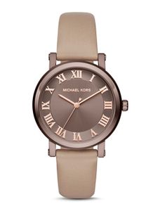 Horlogeband Michael Kors MK2621 Leder Beige 18mm