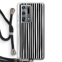 Stripes: Huawei P40 Pro Plus Transparant Hoesje met koord