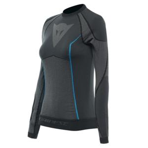 DAINESE Dry LS Lady, Thermoshirt voor op de moto, Zwart-Blauw