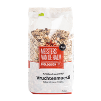 De Halm Muesli vruchten (bio) 750 gram