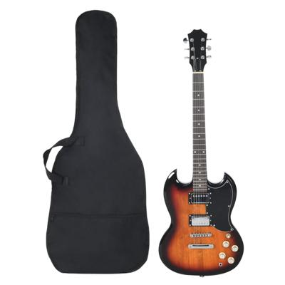 VidaXL Gitaar voor beginners elektrisch met tas 4/4 39" zwart