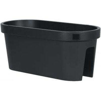 Balkonbak ovaal set 60 cm E&K - antraciet