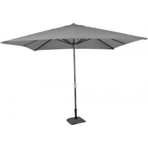 Virgo stokparasol 3x3m grijs