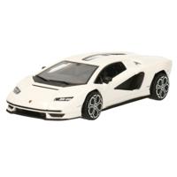 Modelauto/speelgoedauto Lamborghini Countach LPI 800-4 - wit - 11 cm - schaal 1:43