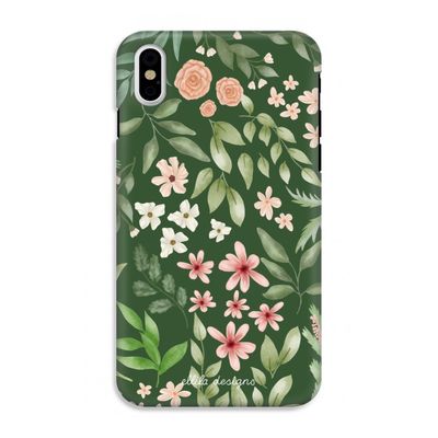 Botanical green sweet flower heaven: iPhone X Tough Case