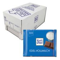 Ritter Sport - Fijne melkchocolade - 12x 100g