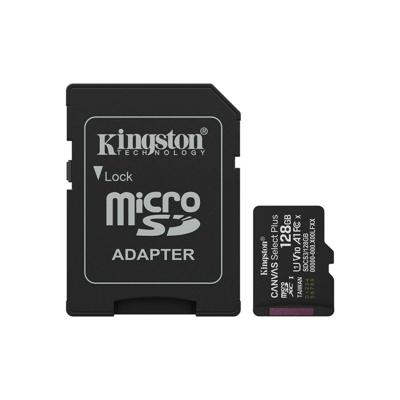 Micro SD geheugenkaart met adapter Kingston SDCS3/128GB 128 GB
