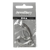 Creativ Company Sleutelhaak verzilverd, 2st.