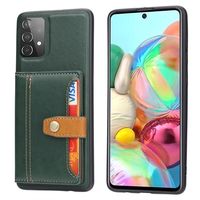 Samsung Galaxy A53 5G Retro Style Hoesje met Portemonnee - Groen