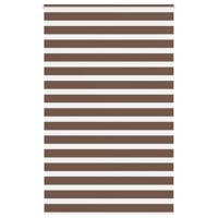 VidaXL Zebra rolgordijn 145x230 cm stofbreedte 140,9cm polyester bruin