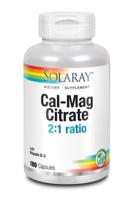 Solaray Calcium magnesium citraat 2:1 Vitamine D3 (180 caps)