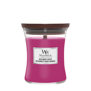 WoodWick Geurkaars Medium Wild Berry & Beets - 11 cm / ø 10 cm