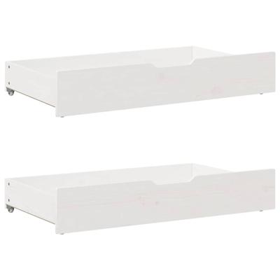 Bedlades 2 st 95x55x16 cm massief grenenhout