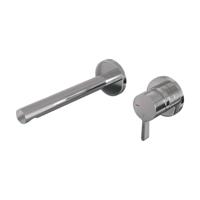 Brauer Chrome Edition Inbouw Wastafelmengkraan met Rechte Uitloop en Rozetten Model E1 Chroom