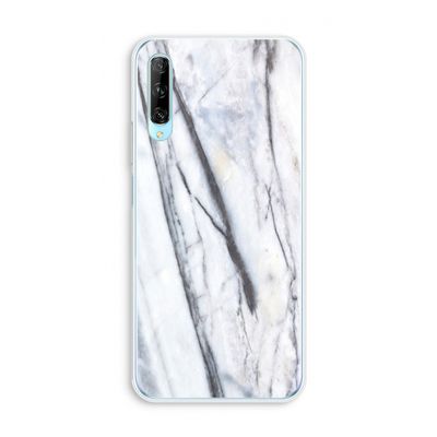 Gestreepte marmer: Huawei P Smart Pro Transparant Hoesje