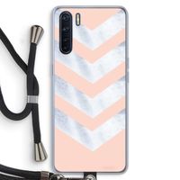 Marmeren pijlen: Oppo A91 Transparant Hoesje met koord
