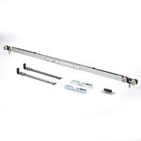 Proslide autofix+dubb.slowstop zwart DB=880mm