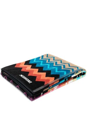 Missoni Home serviette de bain à motif zigzag - Orange