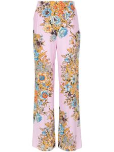 ETRO pantalon droit à fleurs - Rose