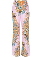 ETRO pantalon droit à fleurs - Rose - thumbnail