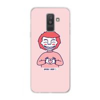 Hartje: Samsung Galaxy A6 Plus (2018) Transparant Hoesje