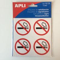 Pictogram Roken verboden, 4 stuks klein