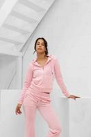 Juicy Couture Robertson Full Zip Trainingspak Dames Roze - Maat XS - Kleur: Roze | Soccerfanshop