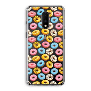 Pink donuts: OnePlus 7 Transparant Hoesje