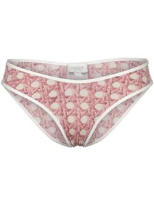 Giambattista Valli bikini à imprimé trompe l'œil - Rose